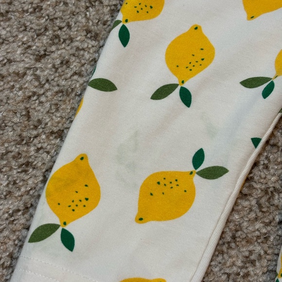 Hanna Andersson 2T Lemon Print Crop Leggings | spring | summer | play - Picture 2 of 8